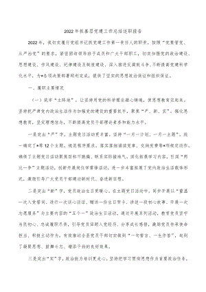 2022年抓基层党建工作总结述职报告.docx