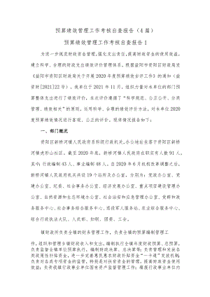 (4篇)预算绩效管理工作考核自查报告.docx