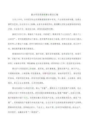 重点项目现场观摩会要求汇编.docx