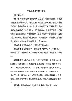 中医院医疗联合体章程.docx