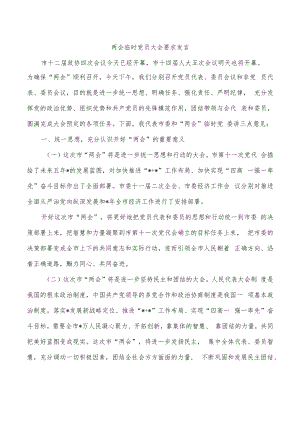 两会临时党员大会要求发言.docx