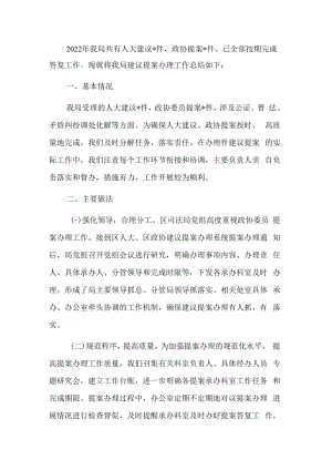 2022年人大代表建议、政协提案办理情况总结.docx
