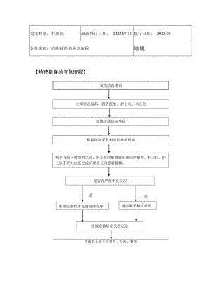 2022年9月《给药错误的应急流程》.docx