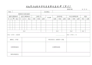 XX工贸职业技术学院差旅费报销单.docx