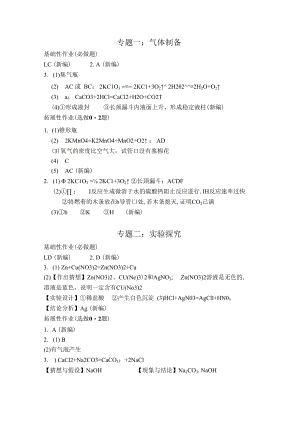 专题复习作业设计答案.docx