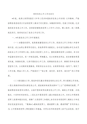 退役信息公开工作总结及.docx