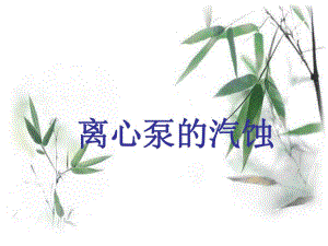 离心泵汽蚀鲍学品压制.ppt