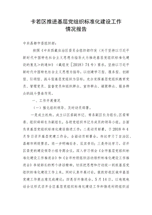 卡若区推进基层党组织标准化建设工作.docx