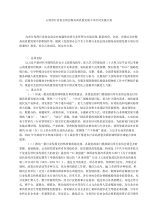 云南省行业协会商会服务高质量发展专项行动实施方案.docx