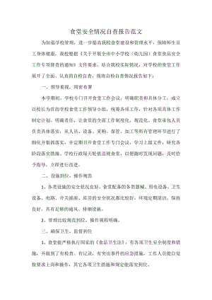 食堂安全情况自查报告范文.docx