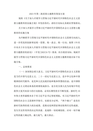 2023年国土局开展第二批思想主题教育策划方案 合计4份.docx