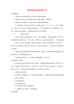 触电事故现场处置方案.docx