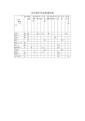 劳动保护用品配置标准.docx