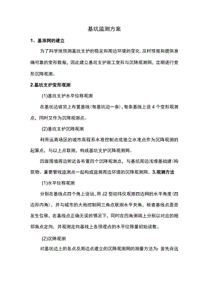 基坑监测方案.docx