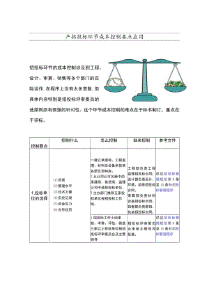 房地产招投标环节成本控制要点应用指南.docx