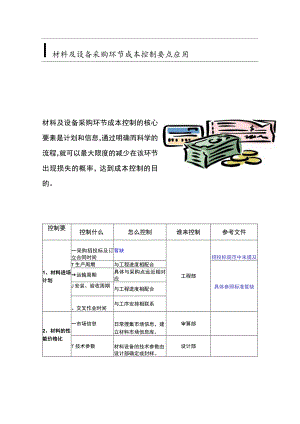 材料及设备采购环节成本控制要点应用指南.docx