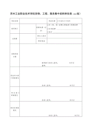 苏州工业职业技术学院货物、工程、服务集中采购审批022版计划内计划外.docx
