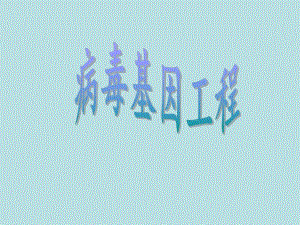 病毒基因工程演讲者劳媛媛ppt课件名师编辑PPT课件.ppt