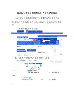 省社保系统用人单位银行账户信息完善指南.docx