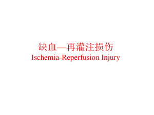 第10章缺血再灌注损伤名师编辑PPT课件.ppt