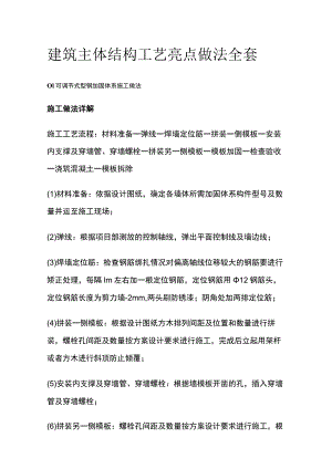 建筑主体结构工艺亮点做法全套.docx