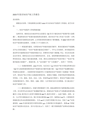 2023年某市知识产权工作报告.docx