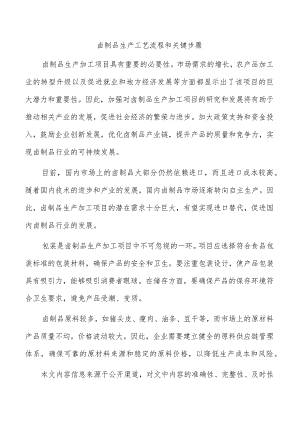 卤制品生产工艺流程和关键步骤.docx