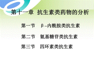 第12章抗生素类药物的分析.ppt