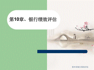 第11章银行绩效评估.ppt