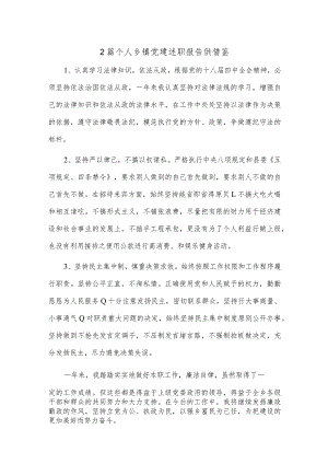 2篇个人乡镇党建述职报告供借鉴.docx