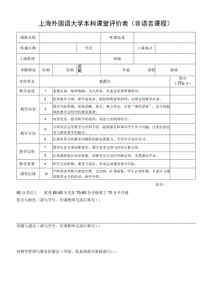 附件2： 同济大学研究生课程专家听课情况意见表.docx