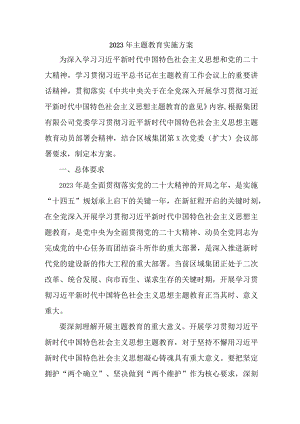 2023年乡镇主题教育实施方案专项实施方案 合计4份.docx