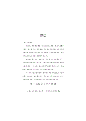 项目工程安全生产宣传手册.docx