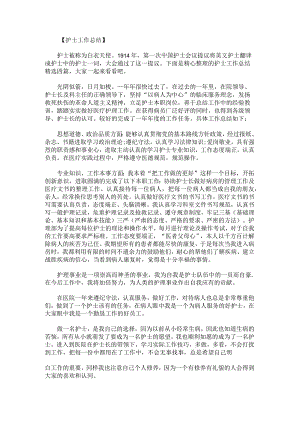 护士工作总结.docx