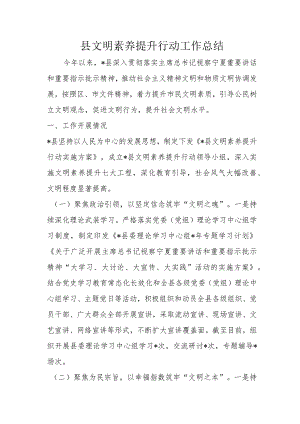 县文明素养提升行动工作总结.docx