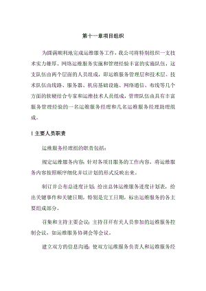 网络运维服务实施和管理 项目组织.docx