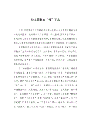 让主题教育“慢”下来 .docx