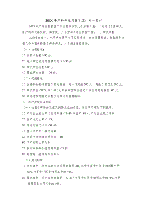 产科年度质量管理计划和目标.docx