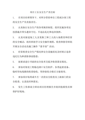 项目工长安全生产责任制.docx