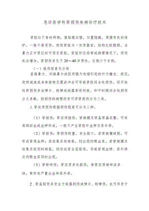 急诊医学科肾损伤疾病诊疗技术.docx