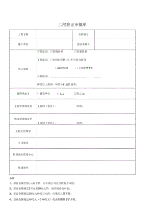 工程签证审批表.docx