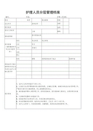 分级护理管理档案(护士).docx