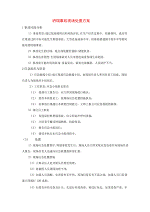 坍塌事故现场处置方案.docx