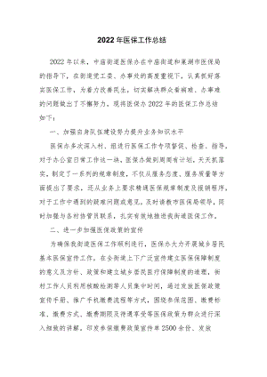 2022年医保工作总结.docx