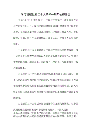 2023年公立大学教师学习贯彻《党的二十大精神》一周年心得体会（汇编7份）.docx