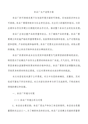 食品厂生产流程方案.docx