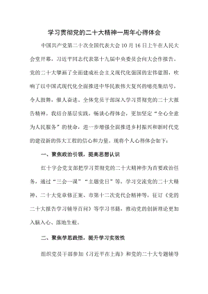 2023年大学教师学习贯彻《党的二十大精神》一周年个人心得体会合计7份.docx