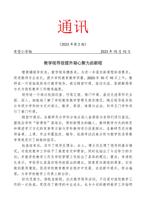 开展教学视导简报.docx
