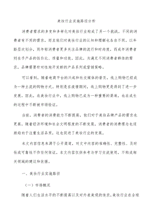 美妆行业实施路径分析.docx