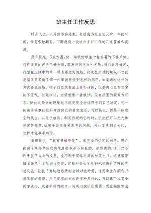 班主任工作反思.docx